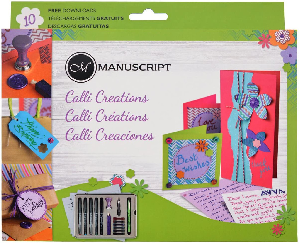 Креативный набор для каллиграфии Calli-Creations (маркеры + заготовки для открыток), MC170-CRE Manuscript