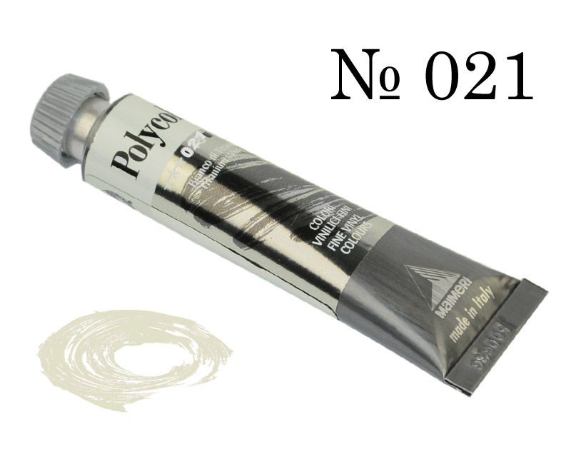 Краска акриловая Polycolor 20мл слоновая кость белая 021