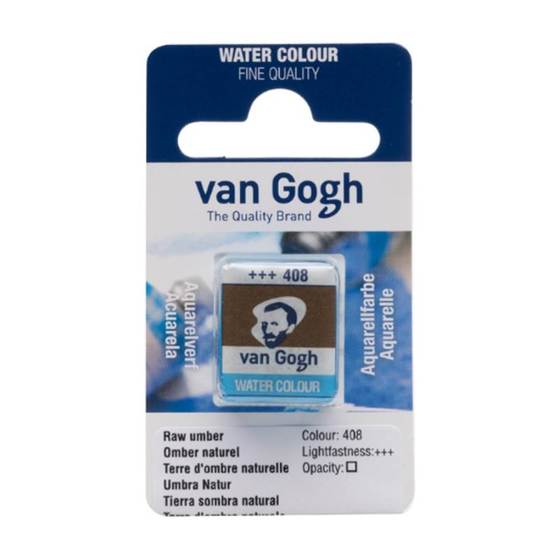 Краска акварельная Van Gogh 408 Умбра натуральная, кювета, Royal Talens