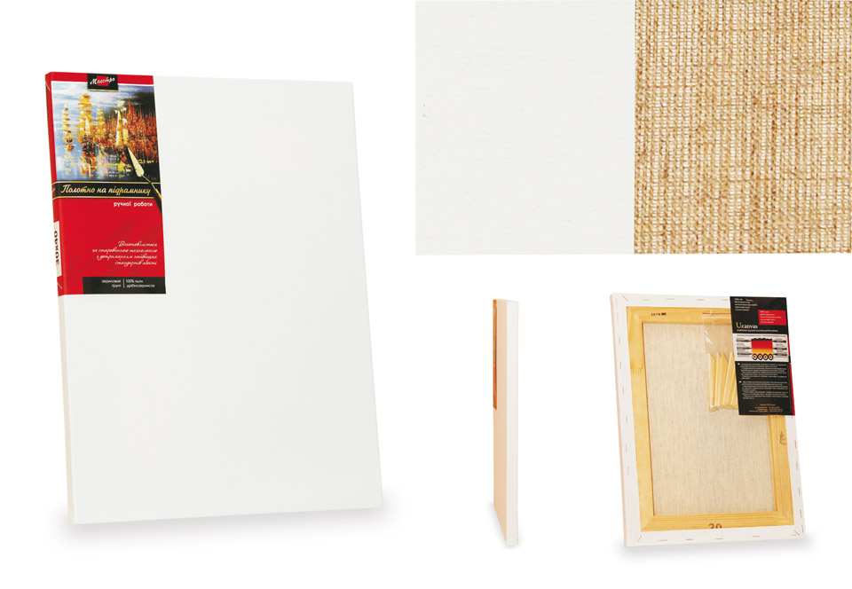 Подрамник, 40*65 см, среднее зерно, акрил, лен, ТМ "Маэстро"