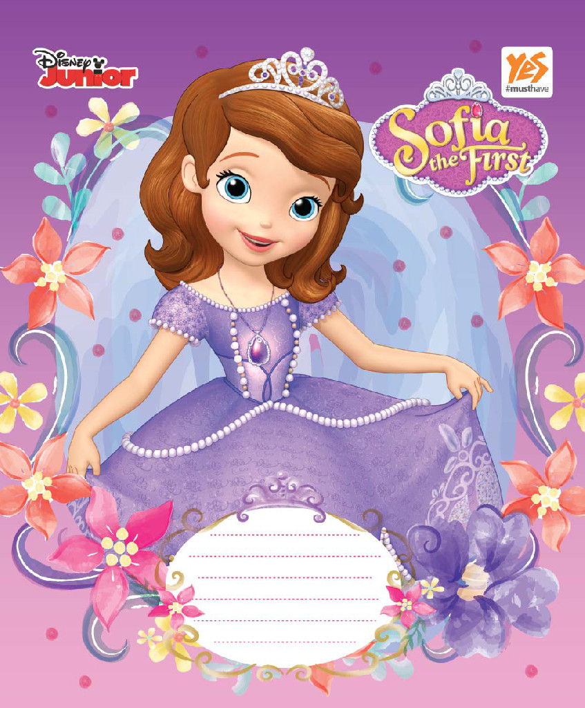 Зошит 12 лін. YES Sofia-17, глітер, 760987 (0615)