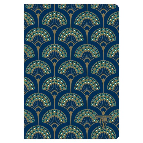 Блокнот 9*14 см 48 арк. Neo Deco NoteBook, лінійка, на скобі, папір сл.кістка, синій, 192296C