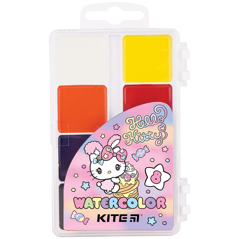 Краски 8 цв. Hello Kitty, акварельные, HK23-065