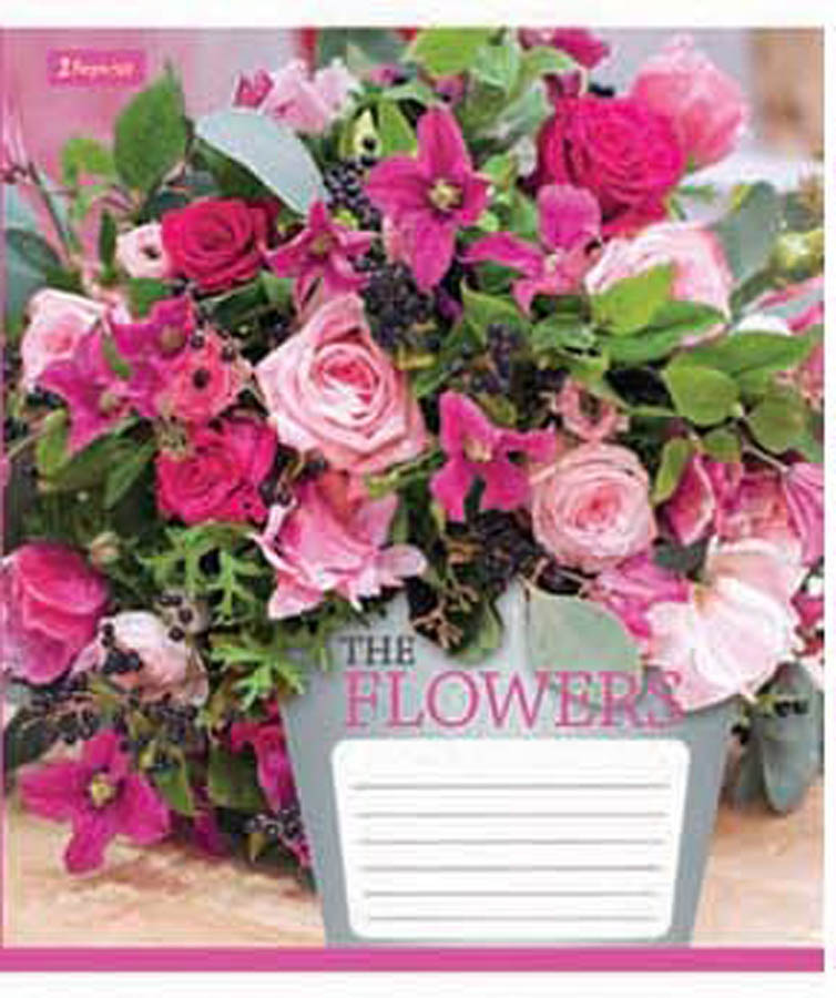 Зошит 48 лін. 1В Flowers bouque -17, 680033 (0876)