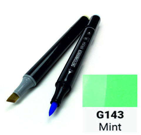 Маркер двухсторонний SKETCHMARKER Brush Мята, SMB-G143 3