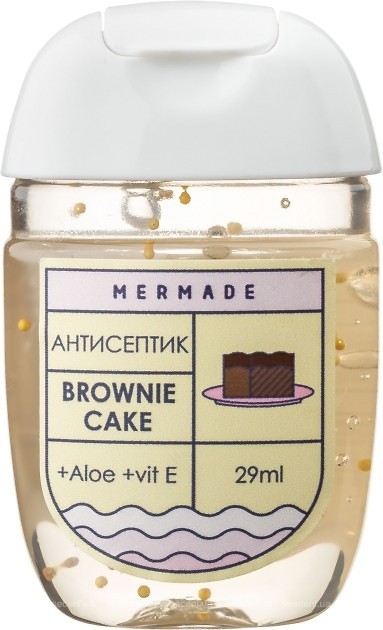 Антисептик для рук "Brownie Cake" 29 мл, MR0002, Mermade