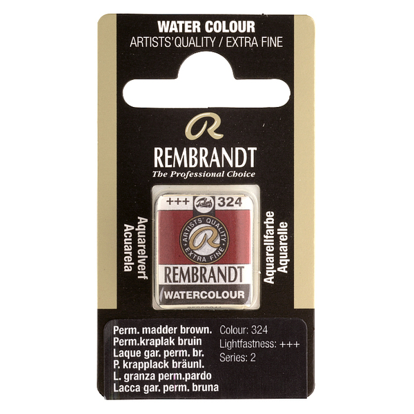 Краска акварельная Rembrandt 324 Пермь. марена коричневая, кювета, Royal Talens