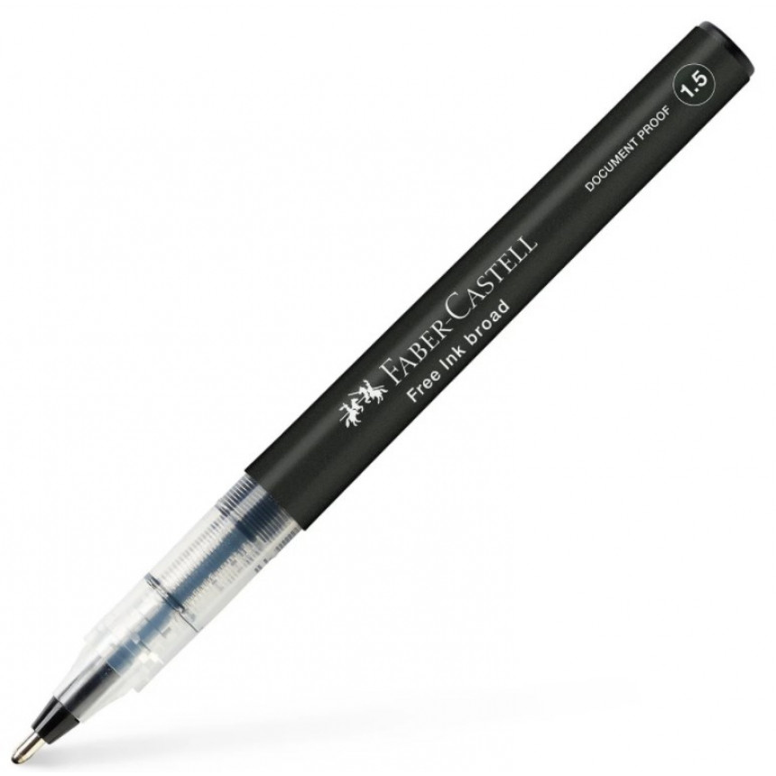 Ручка-ролер Free Ink 1,5 мм чорний, 348399 Faber-Castell
