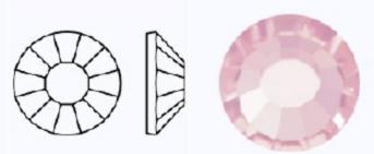 Стрази фольговані 70020/497-11-612/LIGHT ROSE- ss6 (1,9-2,1 мм, 40 шт.) M.C.Rose VIVA12