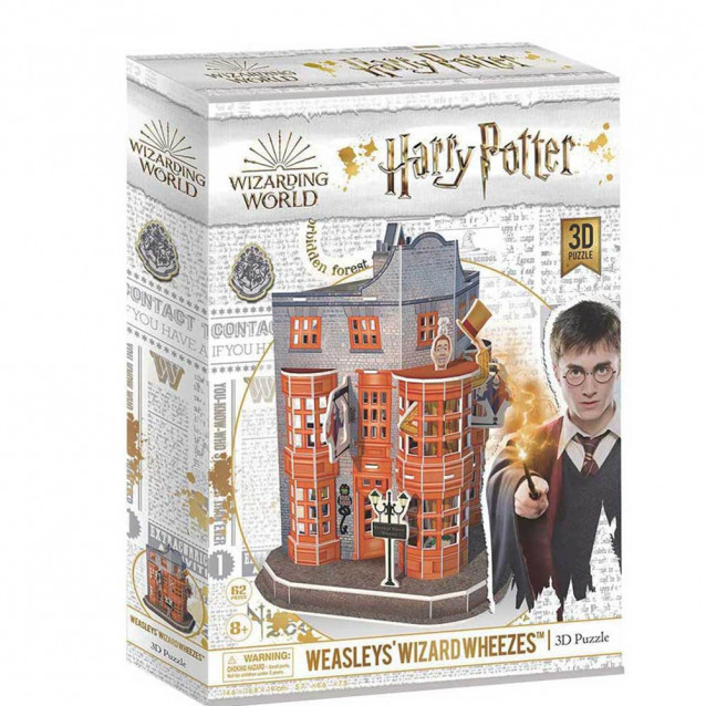 Трехмерная головоломка-конструктор "Диагон Аллея - Магазин шуток Уизли, Harry Potter", DS1007h 