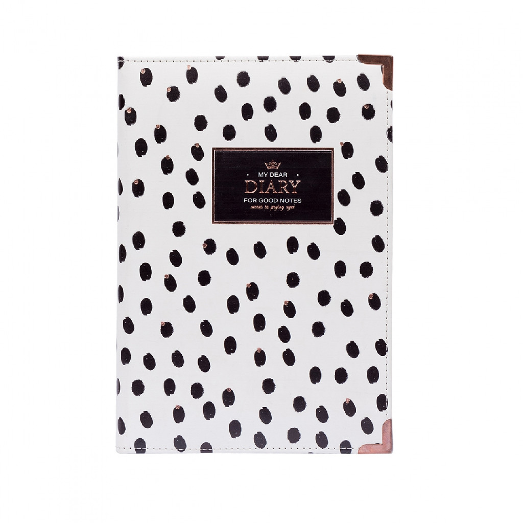 Ежедневник недатированный А5 "Margot Black&White", тверд., 320 стр., белый, 252088