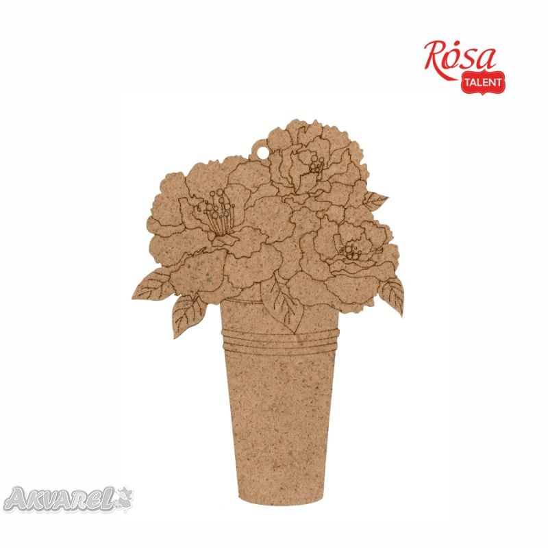 Заготовка Букет цветов 1, ДВП, 7,7*11 см, 1 шт, Rosa Talent (5)