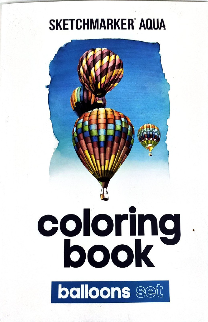 Розмальовка акварельна SKETCHMARKER А5 10 арк. "Balloons", SMCB-BALL 4