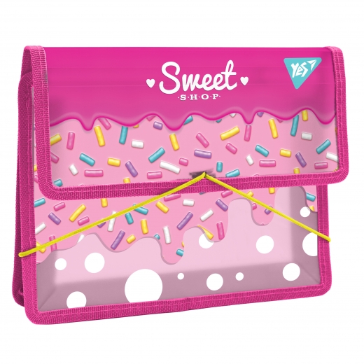 Папка для тетрадей пласт. на резинке В5 "Sweet Cream", 491993 Yes