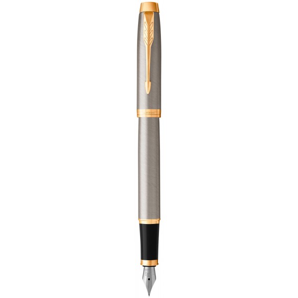 Ручка перо IM Brushed Metal позол, Parker, 22 211
