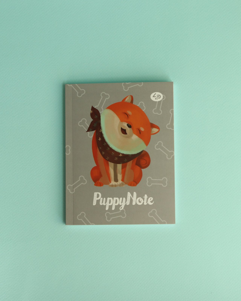 Блокнот А6 mini "Puppy Note" grey, 903016, TM Profiplan 