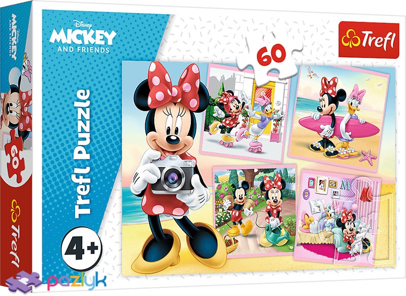 Пазл "60" - Мила Мінні / Disney Minnie, Trefl, 17360