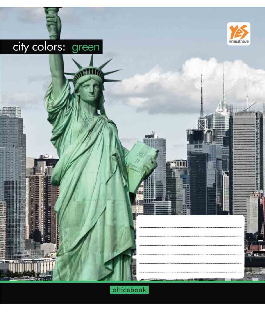Зошит 96 кл. YES City colors-17, 761153 (9404)