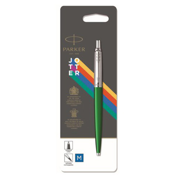 Ручка кульк. Jotter Plastic Green Parker 15 236, блістер