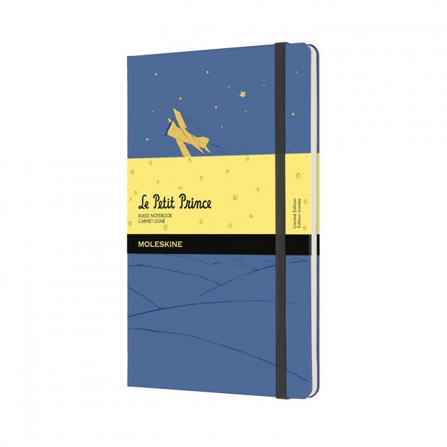 Записник Синій середній лінійка, Moleskine Le Petit Prince, LEPP03QP060B
