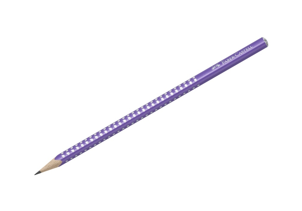 Карандаш чернографитный Grip Sparkle, фиолетовый, 118204Р Faber-Castell