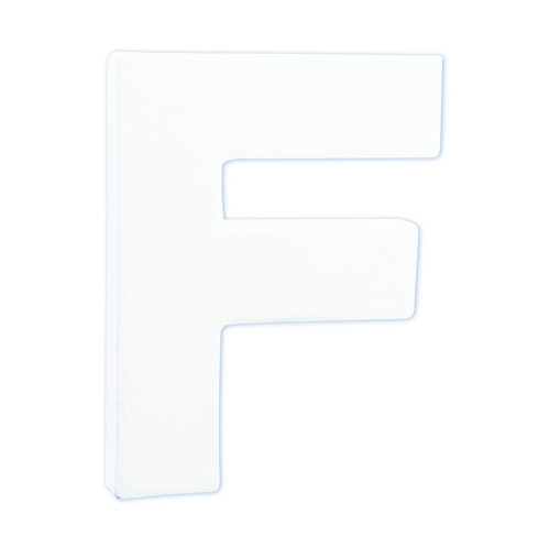 Заготовка из папье-маше Буква "F" 1,5*10,5*12 см, AC735C ТМ "Clairefontaine"