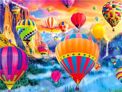 Набір для розпису по номерах 40*50 см "Повітряні кулі", RA3577