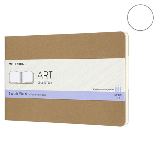 Записник Беж середній для нарисів, Moleskine Art Cahier, ARTSKA3P3
