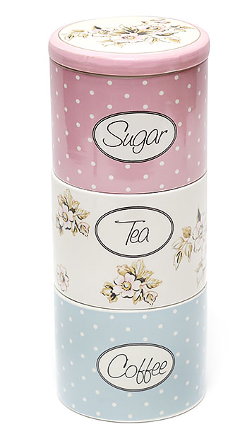 Набор керамических банок "Cottage Flower", DK0023-D