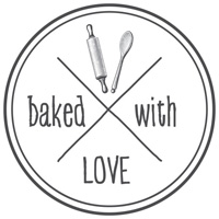Штамп деревянный d=3,5 см "baked with LOVE", WE5008 ТМ "Woodies"