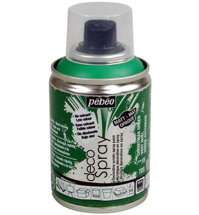 Краска-спрей акриловая DecoSpray 100 мл, рождественский зелёный, 723 ТМ "Pebeo"