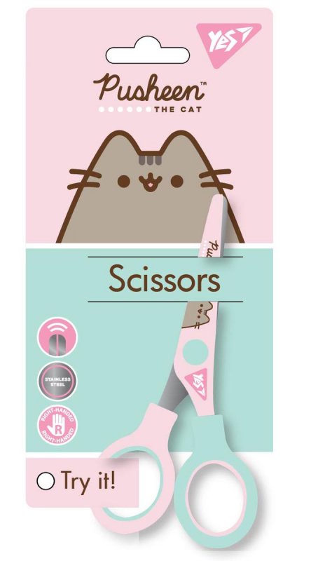 Ножницы "Pusheen" 13 см, с принтом на лезвии, 480410 Yes