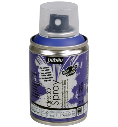 Краска-спрей акриловая DecoSpray 100 мл, фиолетовый, 713 ТМ "Pebeo"