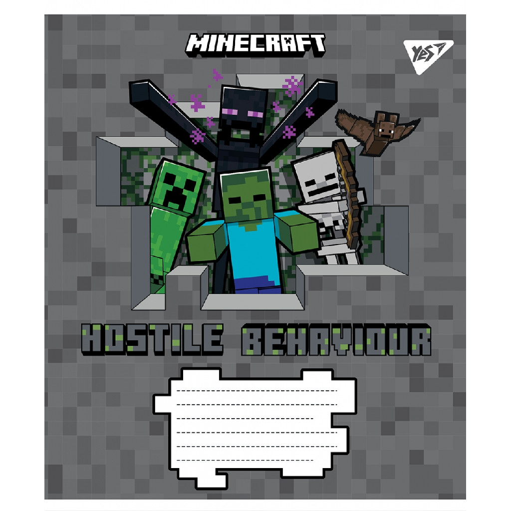 Зошит 12 лін. YES Minecraft, 766205