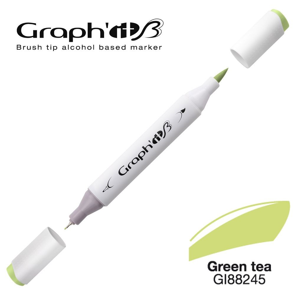 Маркер двосторонній Brushmarker, Зелений чай (8245), GI88245 Graph`it
