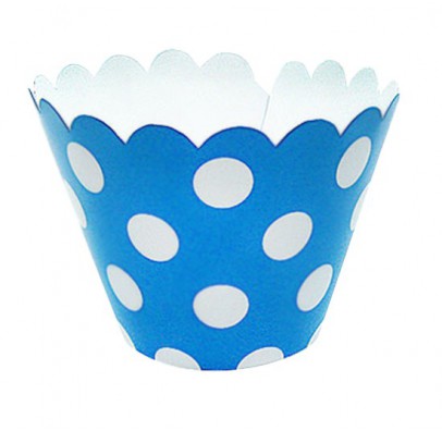 Формочки для мафінів "Горох", блакитні, 6 шт, F-090909