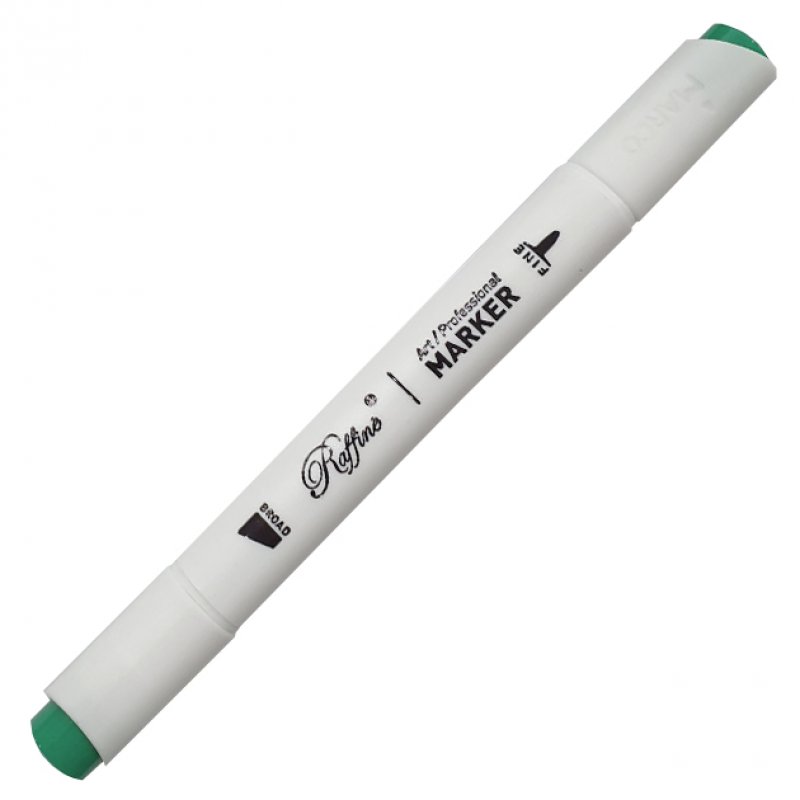 Скетч-маркер двосторонній Raffine Emerald Green (G127), 7800-6CB Marco
