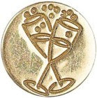 Насадка для сургучной печати "Бокалы шампанского", Manuscript