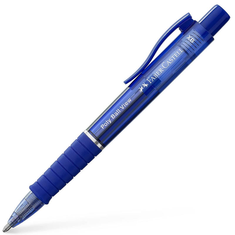 Ручка шариковая Poly Ball View, Адмирал синяя, 145751 Faber-Castell