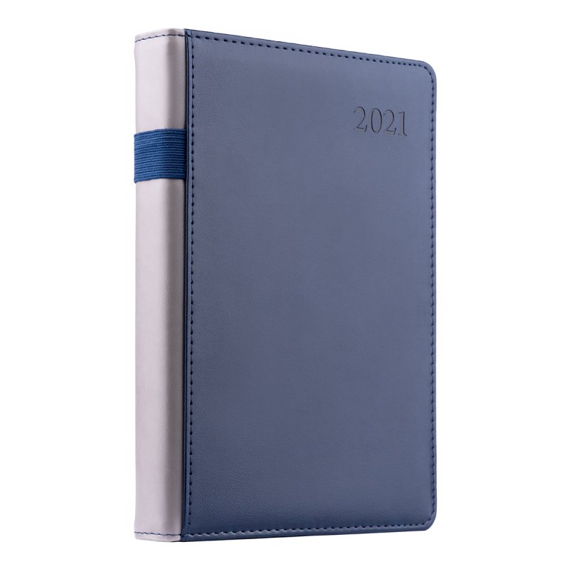 Щоденник датований А5 2021, "City", тверд., 384+2 ст., синій, 252015