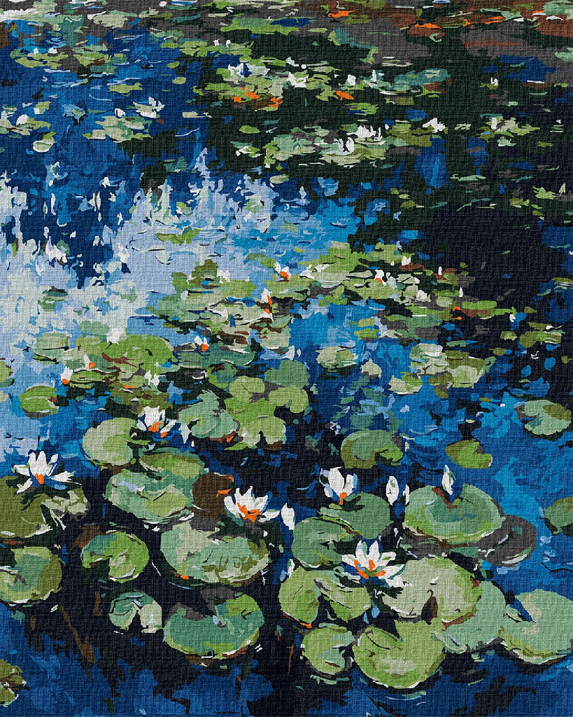 Набір для розпису по номерах 40*50 см "Водяні лілії © Клод Моне", KHO2858