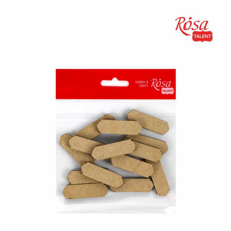 Міні-заготовка Тег 2, МДФ, 4,7*1,5 см, 1 шт, Rosa Talent (15)