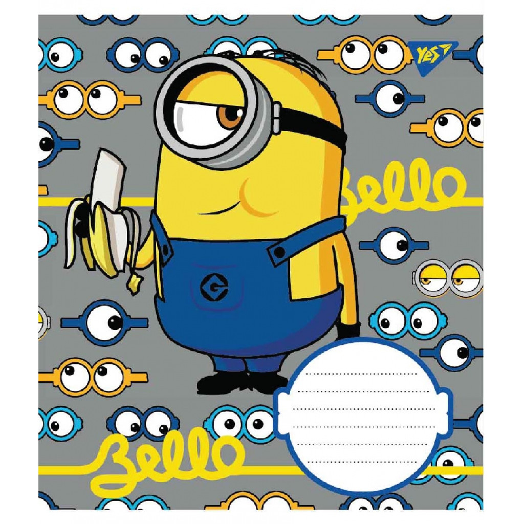 Зошит 12 кос. YES Miniontastic, 765594