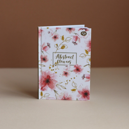Блокнот А6 "Abstract flowers" white, 902514, TM Profiplan 