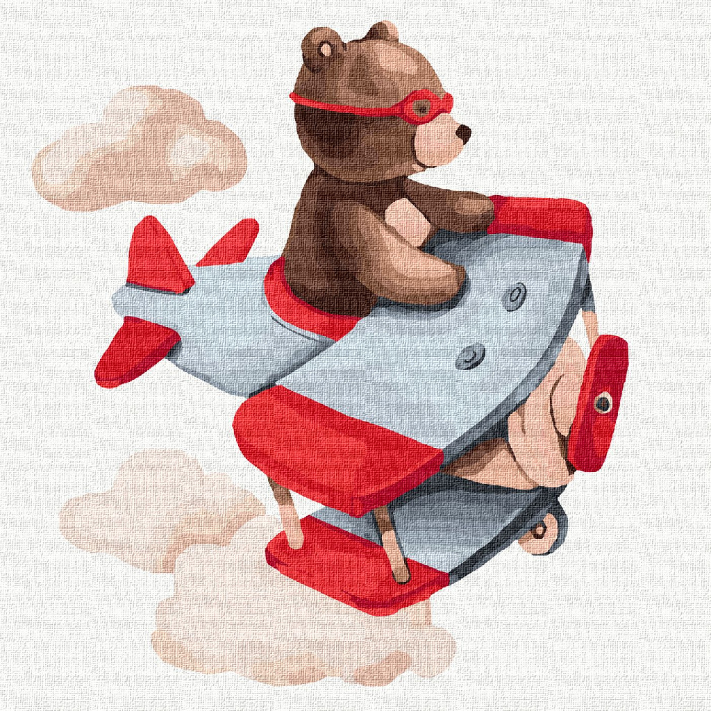 Картина по номерам 30*30 см "Путешествуя небом", KHO2343