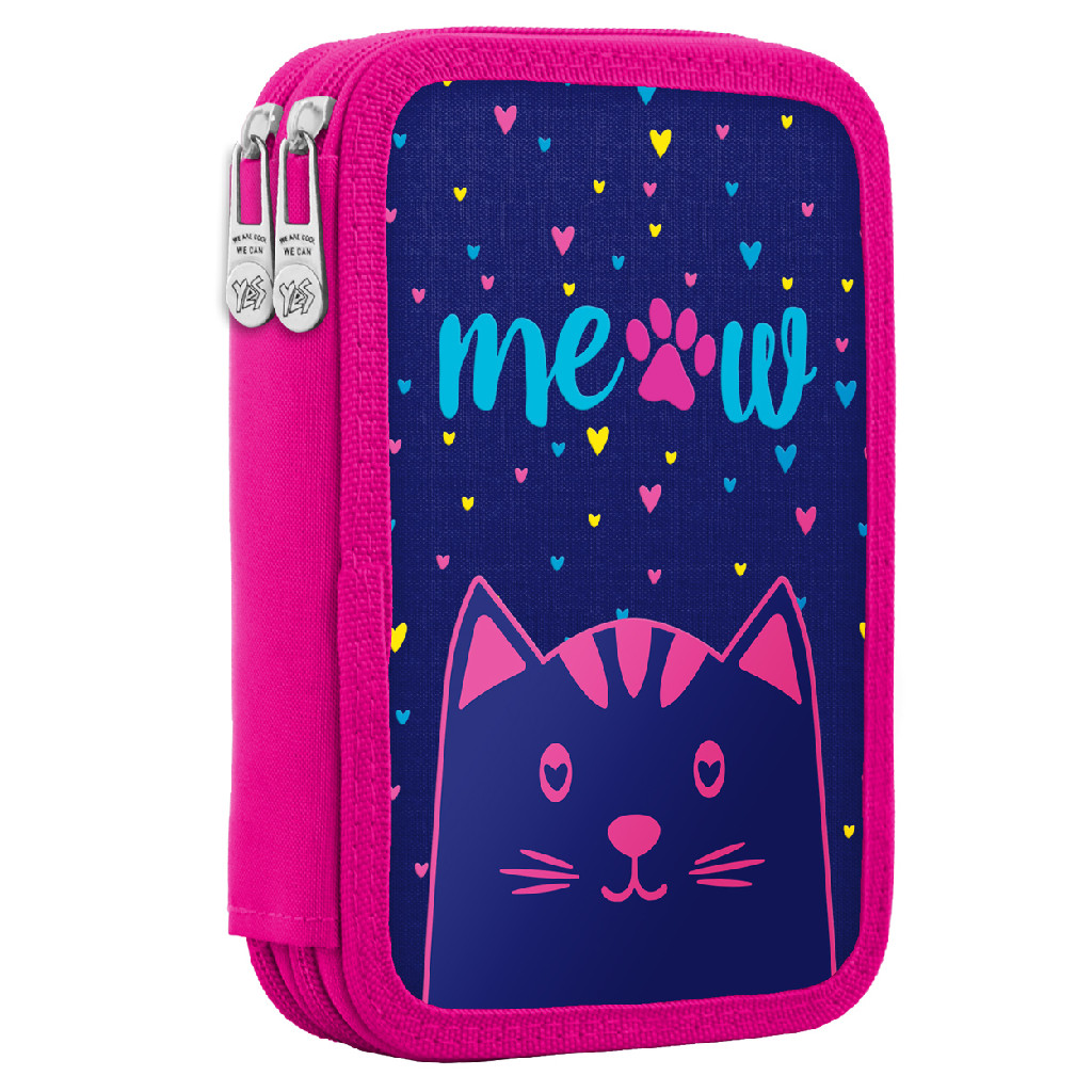 Пенал твердый YES двойной HP-01 "Meow", 532881