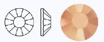 Стразы фольгированные 00030 CaG/497-11-612/CRYSTAL- ss12 (3,0-3,2 мм, 36 шт) M. C. Rose VIVA12