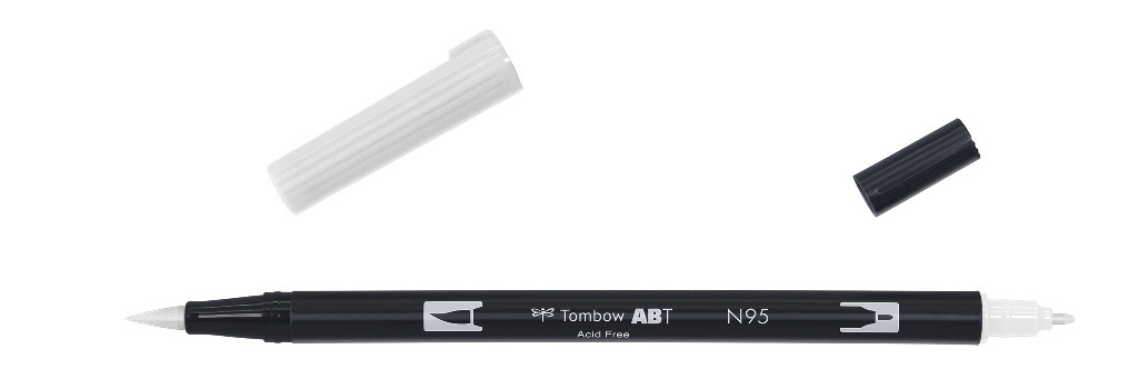 Маркер-блендер двосторонній ABT BrushPen ABT-N95, холодний сірий-1 ТМ "Tombow"