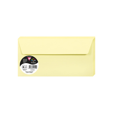 Конверт декоративний Pollen DL (110*220 мм)/120 г, Canary/Канарковий, 5455C 