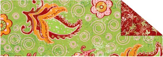 Калька "Парадіс" 115г 20*30см(21*30см) Зелений мотив Огірки UR 77284601R